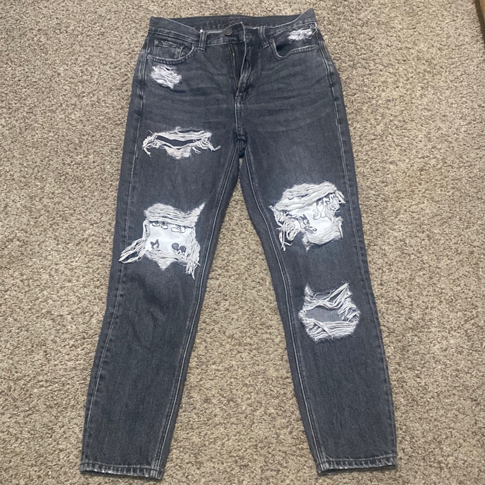 American eagle Mickey Mouse jeans